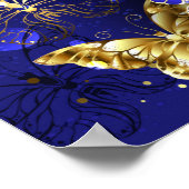 Poster Composition avec papillons Sapphire (Coin)