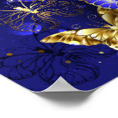 Poster Composition avec papillons Sapphire (Coin)