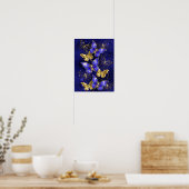 Poster Composition avec papillons Sapphire (Cuisine)