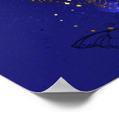 Poster Composition avec papillons Sapphire (Coin)