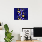 Poster Composition avec papillons Sapphire (Bureau à domicile)