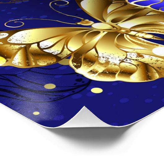 Poster Composition avec papillons Sapphire (Coin)