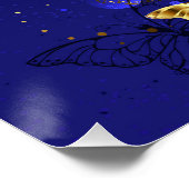 Poster Composition avec papillons Sapphire (Coin)