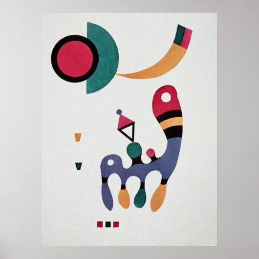 Poster Composition Biomorphique Abstraction - Kandinsky (Devant)