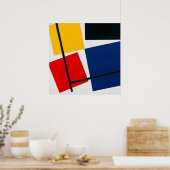 Poster Composition Contre-Composition Simultanée (Cuisine)