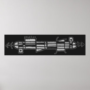 Poster Composition crayon Abstraite