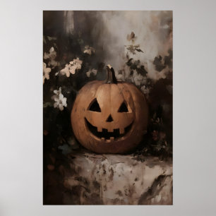 Poster Composition de citrouilles imprimable, peinture mu