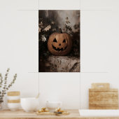 Poster Composition de citrouilles imprimable, peinture mu (Cuisine)