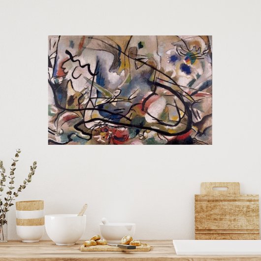 Poster Composition de Kandinsky Peinture Abstraite (Cuisine)