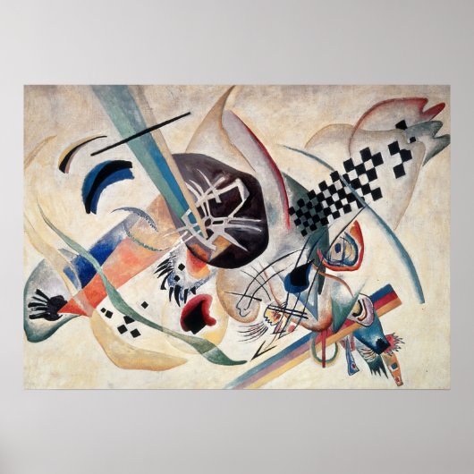 Poster Composition de Kandinsky Peinture Abstraite (Devant)