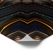 Poster Composition de l'art fractal impérial Astral (Coin)