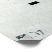 Poster Composition de Mondrian en couleur A (Coin)