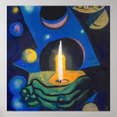 Poster Composition des bougies I - Art en toile Imprimer (Devant)