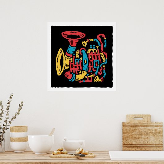 Poster Composition des cornes (Cuisine)