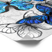 Poster Composition des White and Blue Butterflies (Coin)