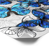 Poster Composition des White and Blue Butterflies (Coin)