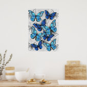 Poster Composition des White and Blue Butterflies (Cuisine)