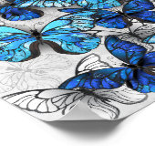 Poster Composition des White and Blue Butterflies (Coin)