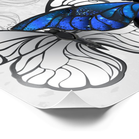 Poster Composition des White and Blue Butterflies (Coin)