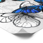 Poster Composition des White and Blue Butterflies (Coin)