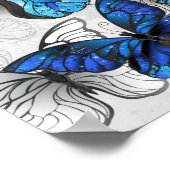 Poster Composition des White and Blue Butterflies (Coin)