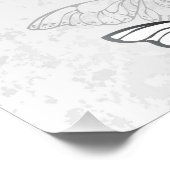 Poster Composition des White and Blue Butterflies (Coin)