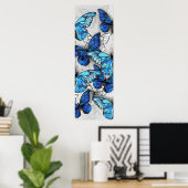 Poster Composition des White and Blue Butterflies (Bureau à domicile)