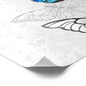 Poster Composition des White and Blue Butterflies (Coin)