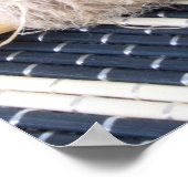 Poster Composition diagonale sur une table avec une salad (Coin)