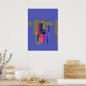 Poster Composition d'œuvre d'art abstrait  (Cuisine)