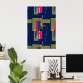 Poster Composition d'œuvre d'art abstrait (Bureau à domicile)