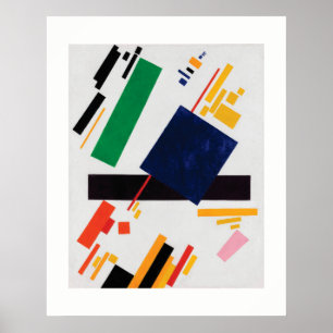 Poster Composition en Suprematist par Kazimir Malevich