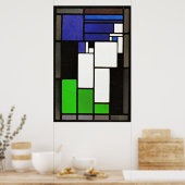 Poster Composition en verre, femme, célèbre oeuvre d'art (Cuisine)