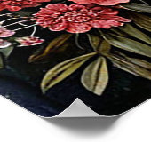 Poster Composition florale artisanale (Coin)