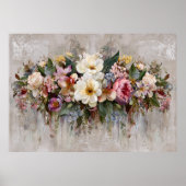 Poster Composition florale de fleurs sauvages Boho (Devant)