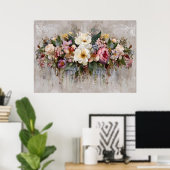 Poster Composition florale de fleurs sauvages Boho (Bureau à domicile)
