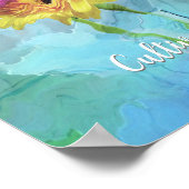 Poster Composition florale moderne et élégante personnali (Coin)