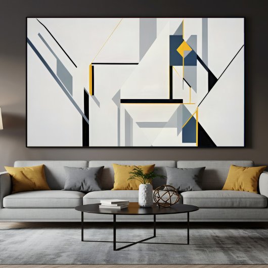 Poster Composition Géométrique Abstraite Moderne