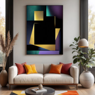 Poster Composition géométrique de luxe moderne