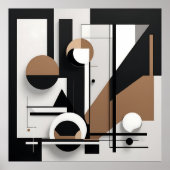 Poster Composition géométrique moderne (Devant)