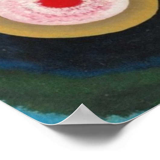 Poster Composition Kandinsky Peinture Impulsive profonde (Coin)