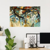 Poster Composition Kandinsky V Peinture en toile Abstrait (Bureau à domicile)