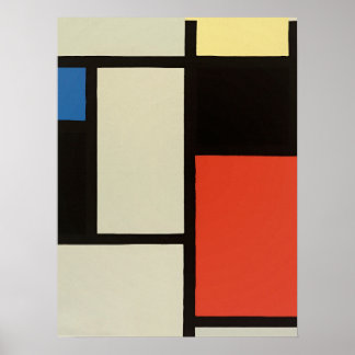 Poster Composition mondrienne Art moderne de la peinture