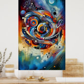 Poster Composition musicale - abstraite lyrique 17 (Cuisine)