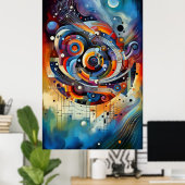 Poster Composition musicale - abstraite lyrique 17 (Bureau à domicile)