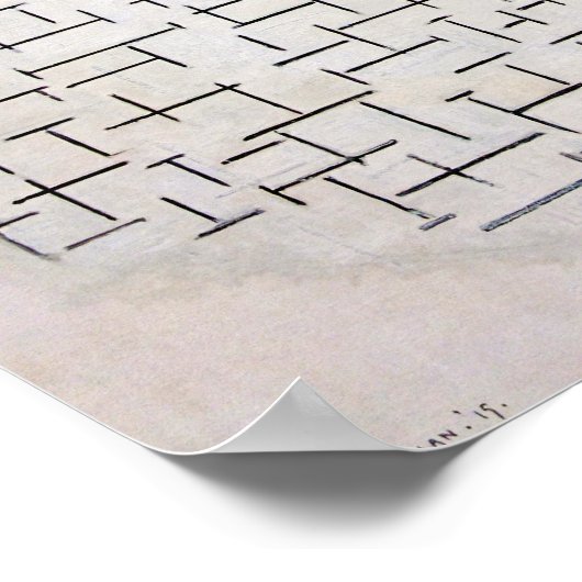 Poster Composition no 10, Quai et océan | Mondriaan | (Coin)