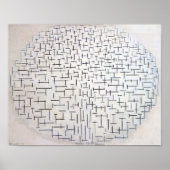 Poster Composition no 10, Quai et océan | Mondriaan | (Devant)