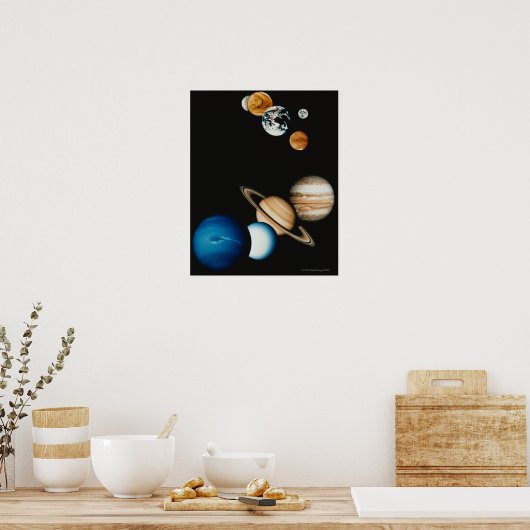 Poster Composition planétaire (Cuisine)