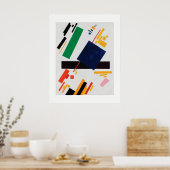 Poster Composition suprématiste par Kazimir Malevich (Cuisine)