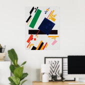 Poster Composition suprématiste par Kazimir Malevich (Bureau à domicile)